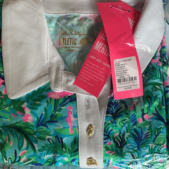 Lilly Pulitzer UPF 50+ Luxletic Imara Polo - Picture 3 of 3